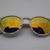 Sei Wood Sunglasses, Happy Beluga, closeup, wood sunglasses, wooden sunglasses, sunglasses Canada, white sunglasses