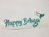 Happy Beluga Sticker - Large - Turquoise Whale Tail