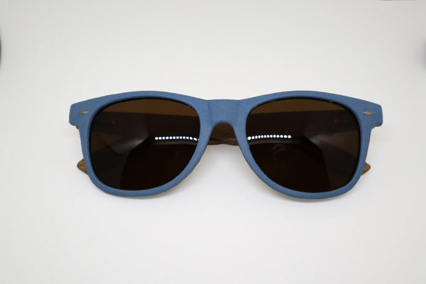 The Bowhead Wood Sunglasses - Happy Beluga - Wheat Straw Sunglasses Front