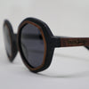 Leatherback Wood Sunglasses, Happy Beluga, side, wood sunglasses, wooden sunglasses, sunglasses Canada, brown sunglasses